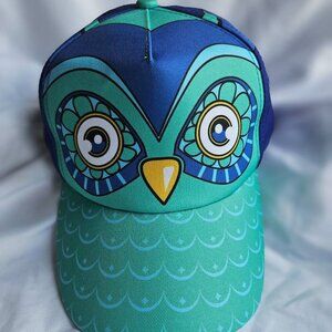 NWT Pugs “Frankie” Blue/Green‎ Owl Baseball Cap